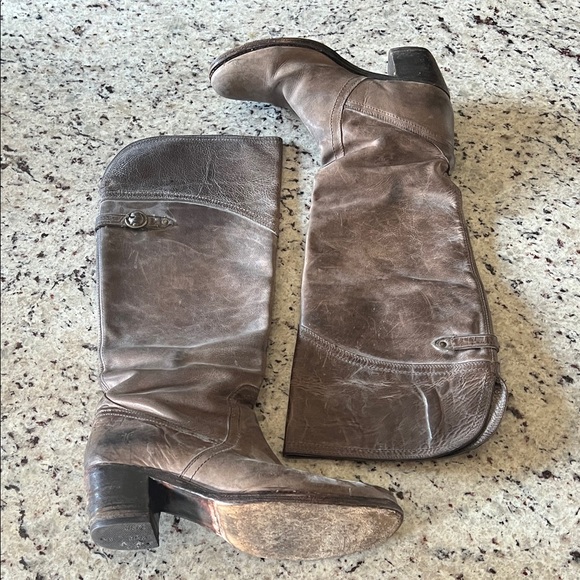 Frye Shoes - Frye Brown Leather Riding Boots